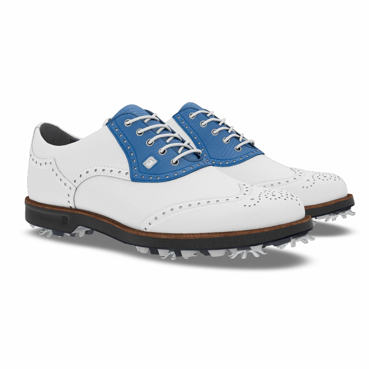 White / Blue Lizard Print,5,Narrow