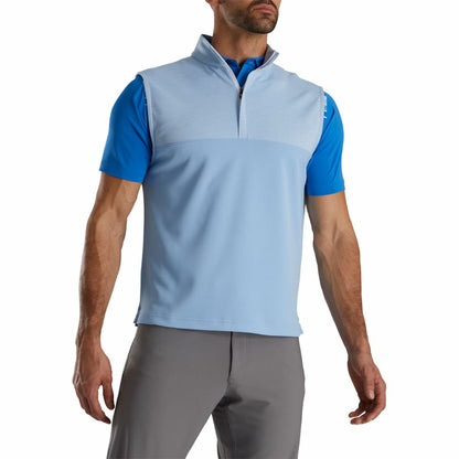 Heather Yoke Half-Zip Vest-Previous Season Style - FootJoy