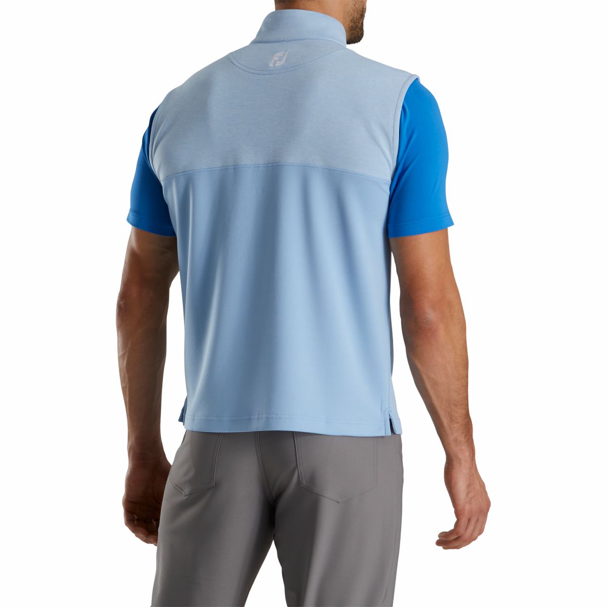 Heather Yoke Half-Zip Vest-Previous Season Style - FootJoy