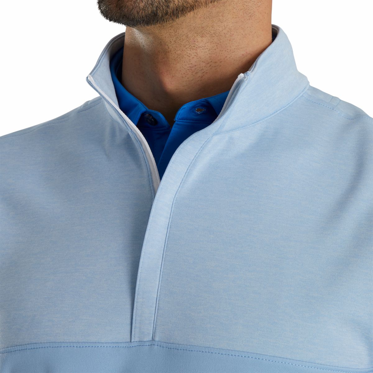 Heather Yoke Half-Zip Vest-Previous Season Style - FootJoy