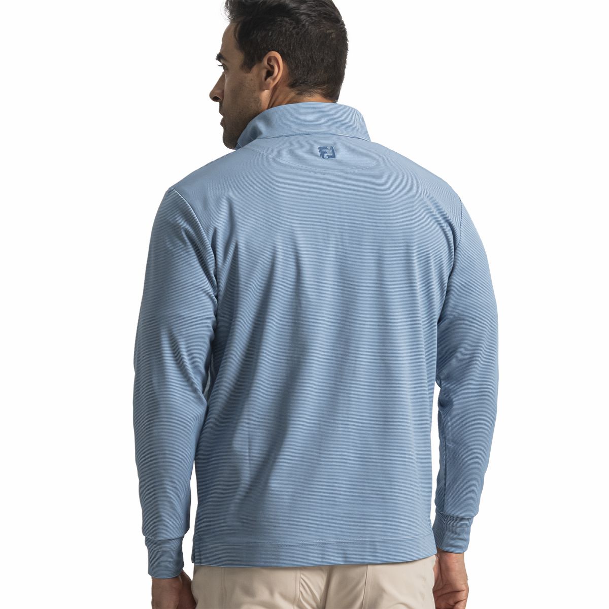 Quarter-Zip Ottoman Stripe Knit - FootJoy