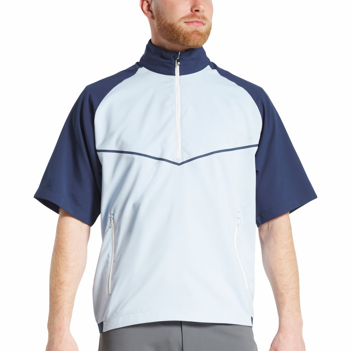 Navy / Light Blue,S