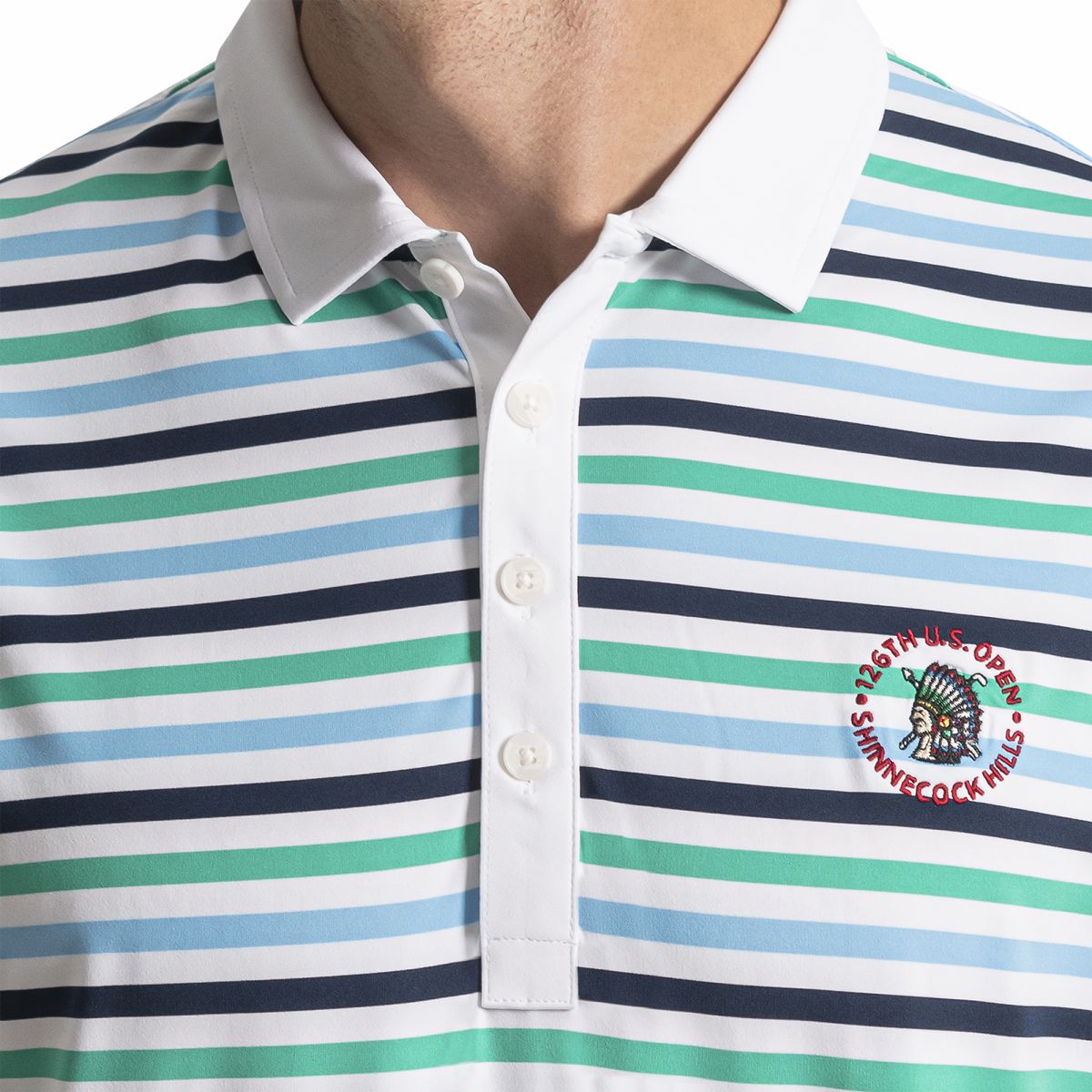 2026 U.S. Open Cabana Stripe Polo - FootJoy