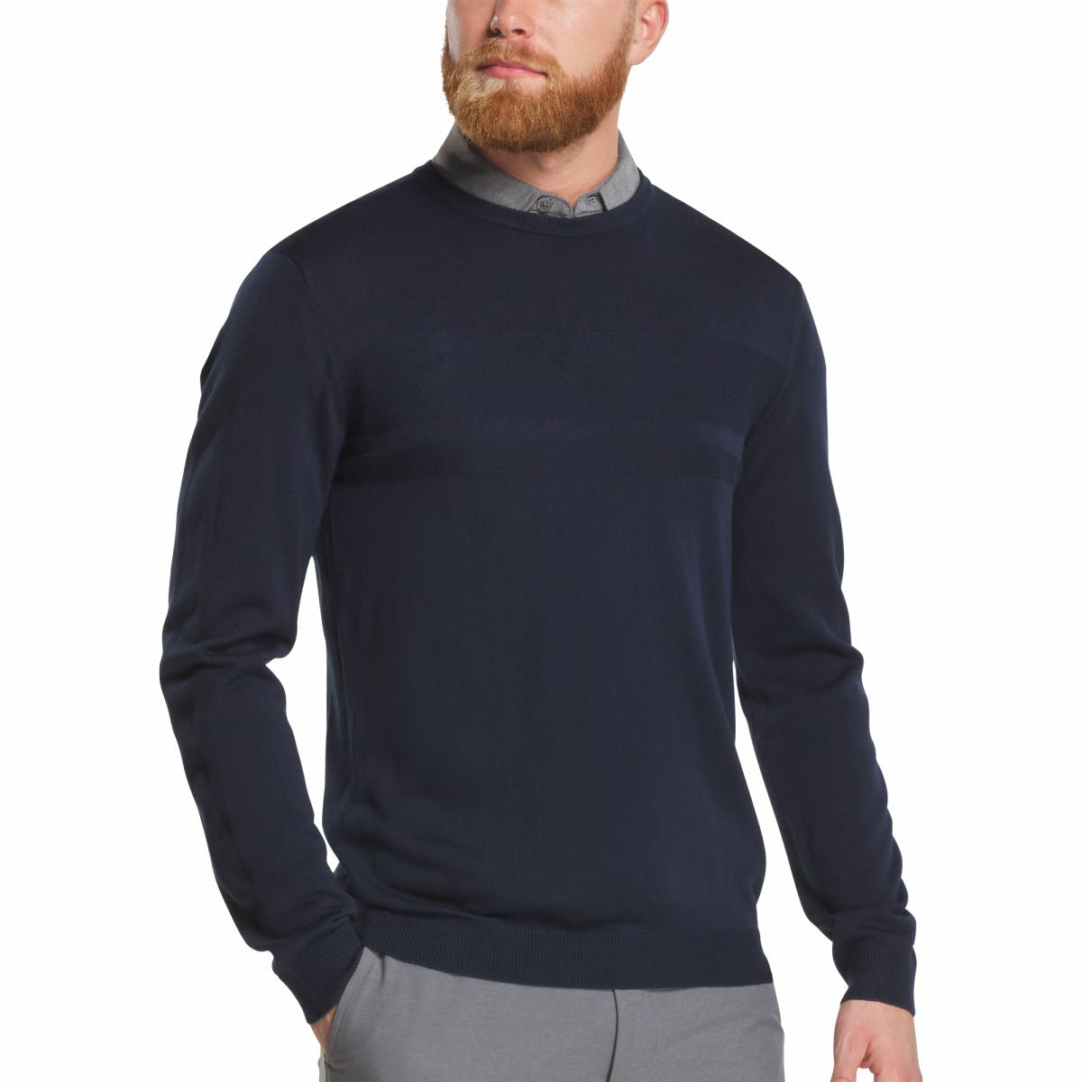 Tonal Block Crewneck Sweater - FootJoy