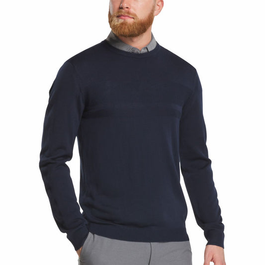Tonal Block Crewneck Sweater - FootJoy