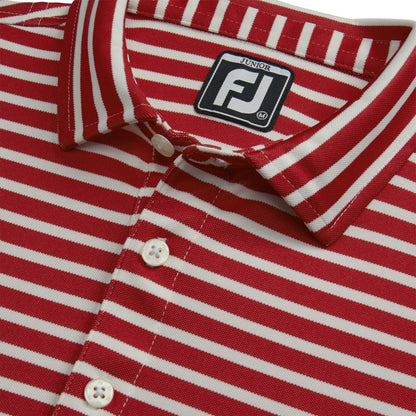 Striped Pique Self Collar Junior - FootJoy