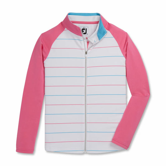 Full-Zip Stripe Mid-Layer Junior Girl - FootJoy