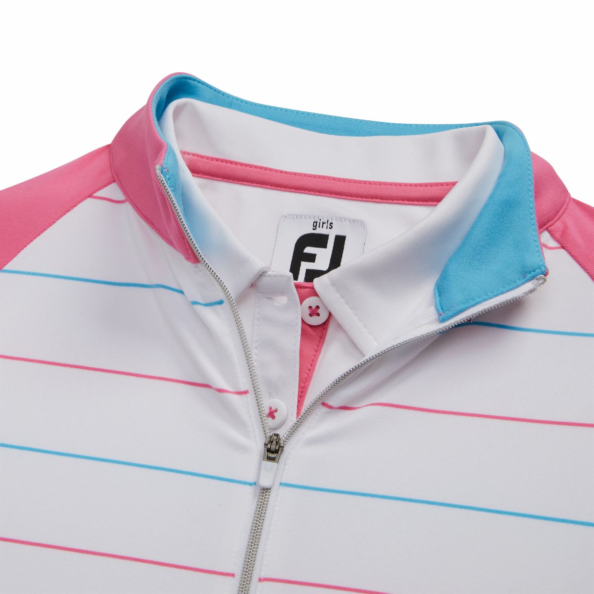 Full-Zip Stripe Mid-Layer Junior Girl - FootJoy