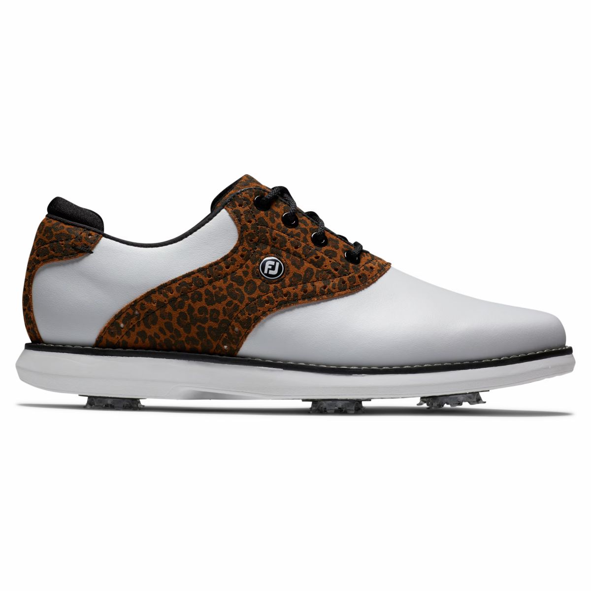White / Tan Leopard Print,5,Narrow
