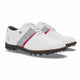 White / Silver Fish Print / Fuchsia Patent