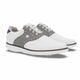 White / Houndstooth / Purple