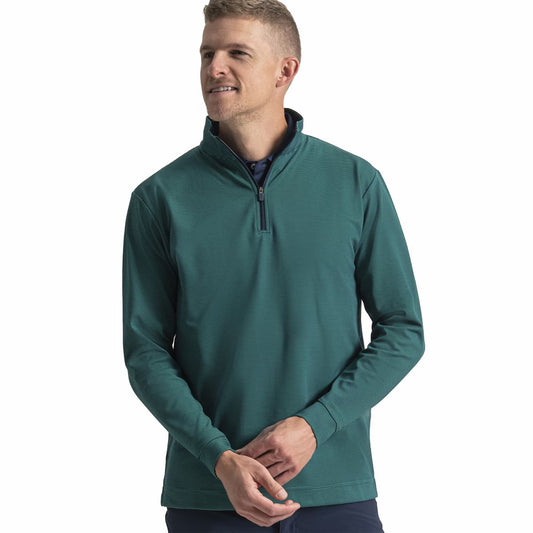 Quarter-Zip Ottoman Stripe Knit - FootJoy