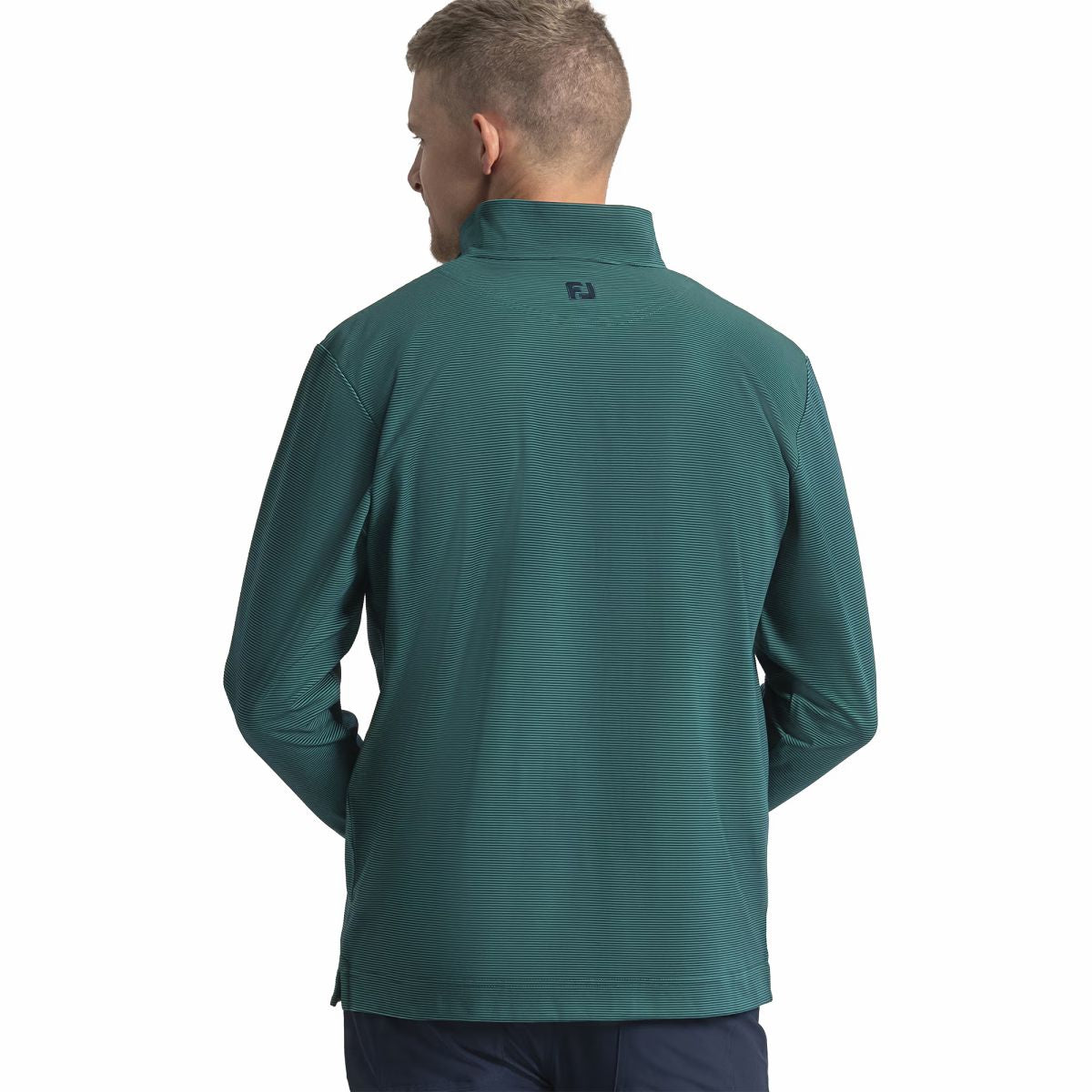 Quarter-Zip Ottoman Stripe Knit - FootJoy